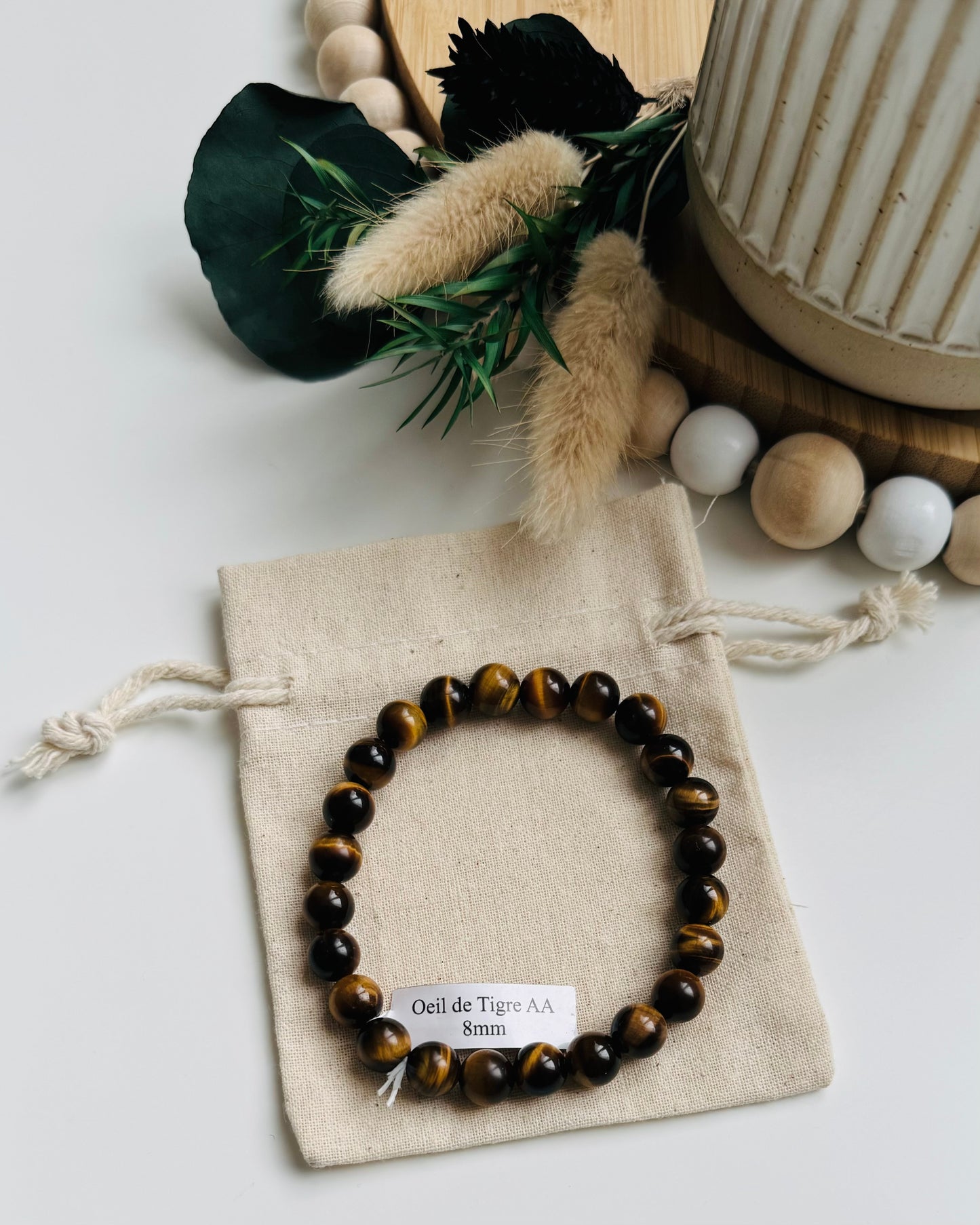 Bracelet oeil de tigre, Protection, Force et Courage