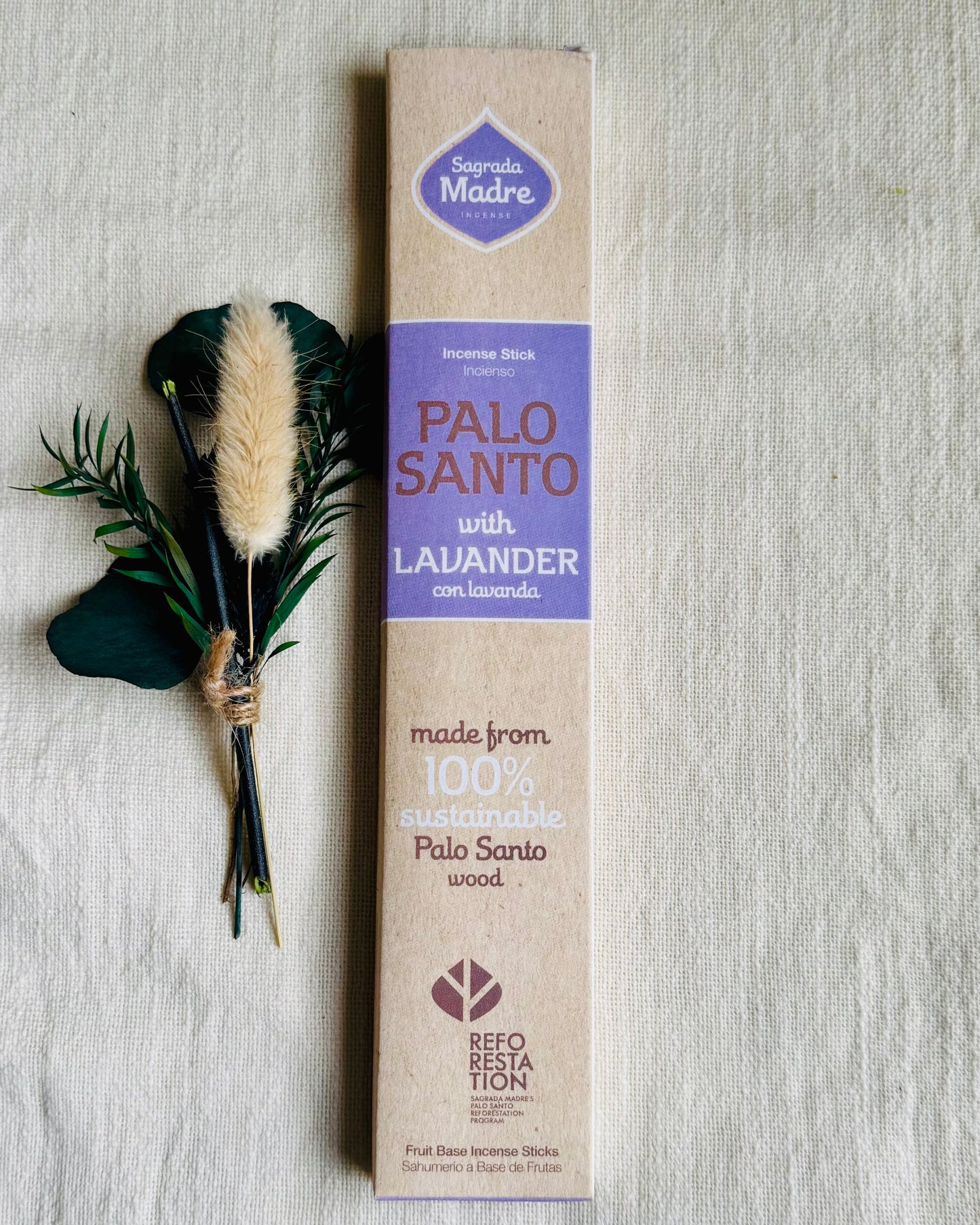 Bâton d’encens palo santo - Lavande