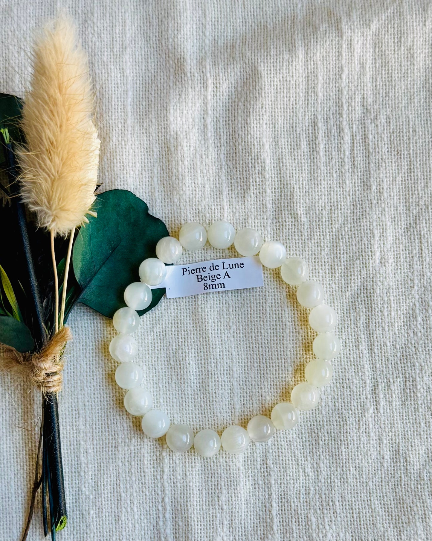 Bracelet Pierre de lune, Féminité et Intuition