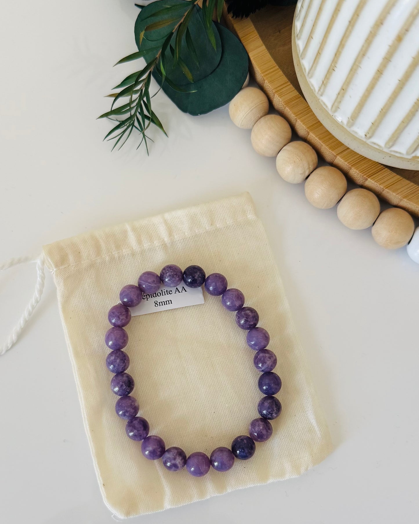 Bracelet Lépidolite - Lâcher-prise