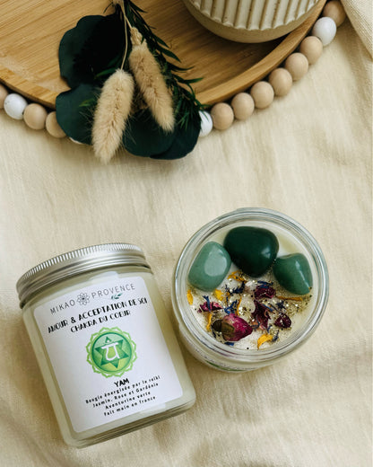 Bougie Chakra du Coeur