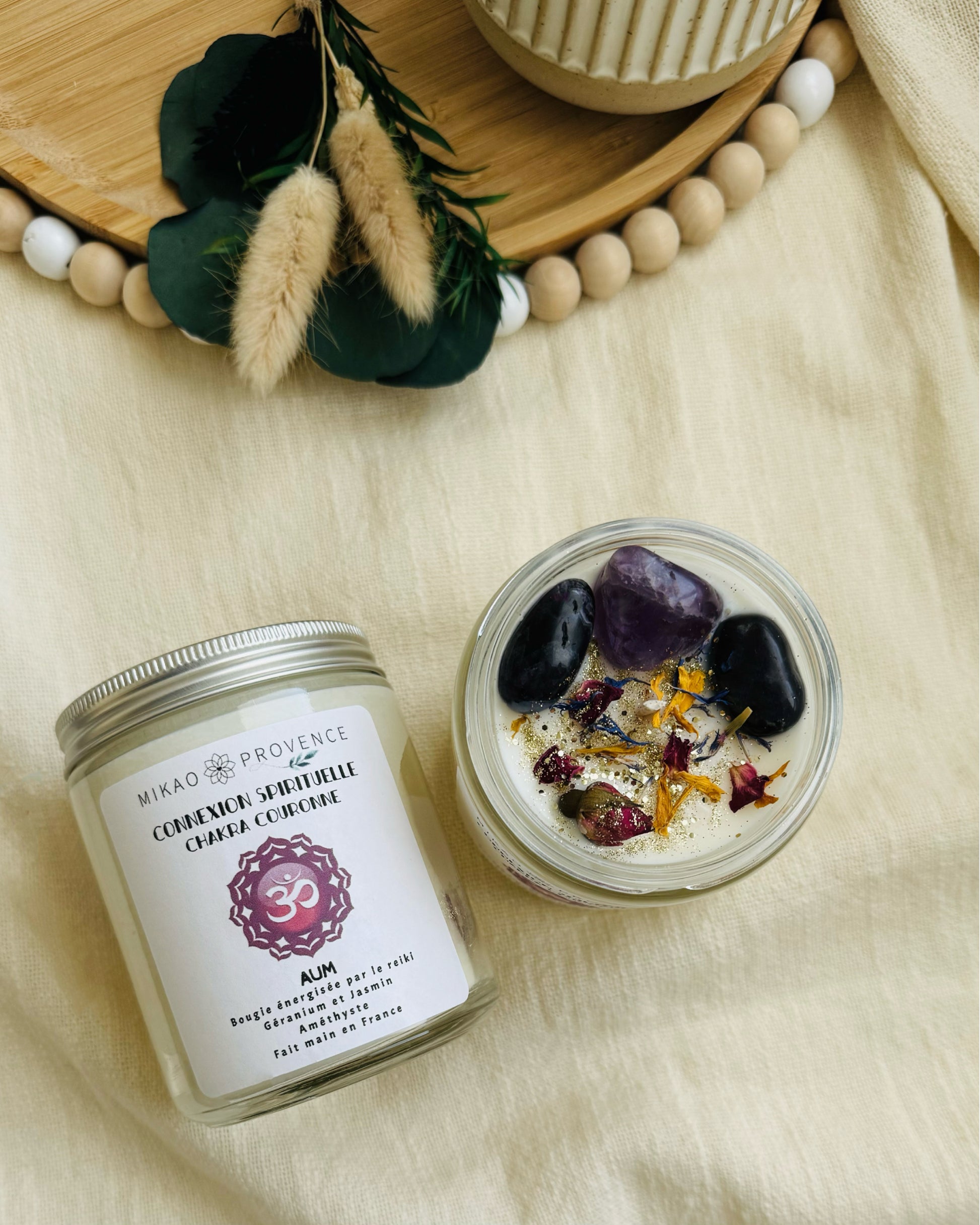 Bougie chakra couronne