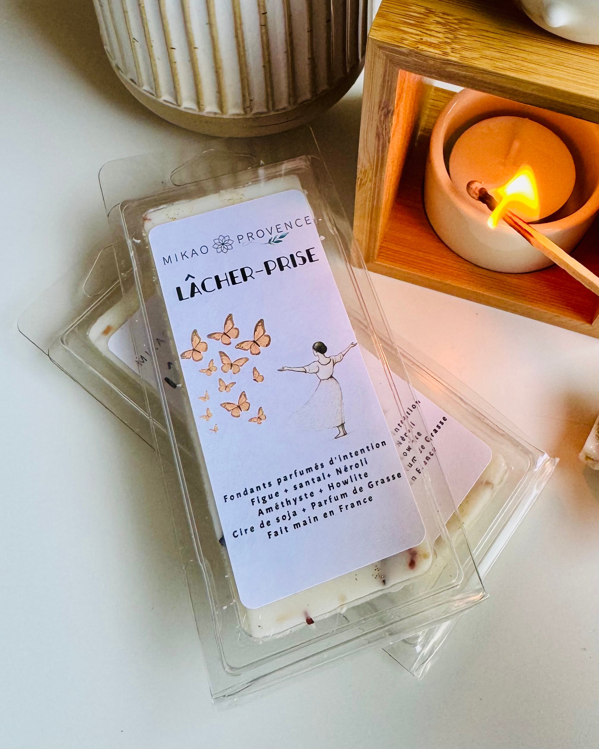 Fondant parfumé d'intention Lâcher Prise - Figue, Santal et Néroli