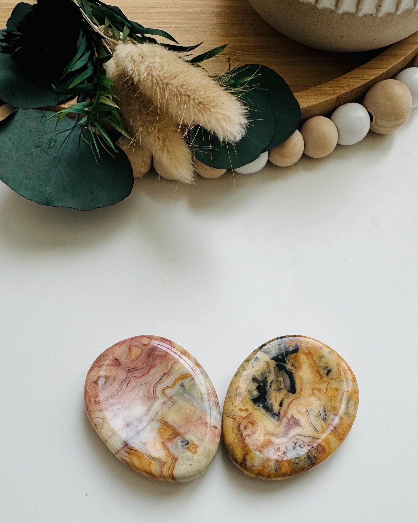 Galet anti-stress  -  Agate Crazy Lace